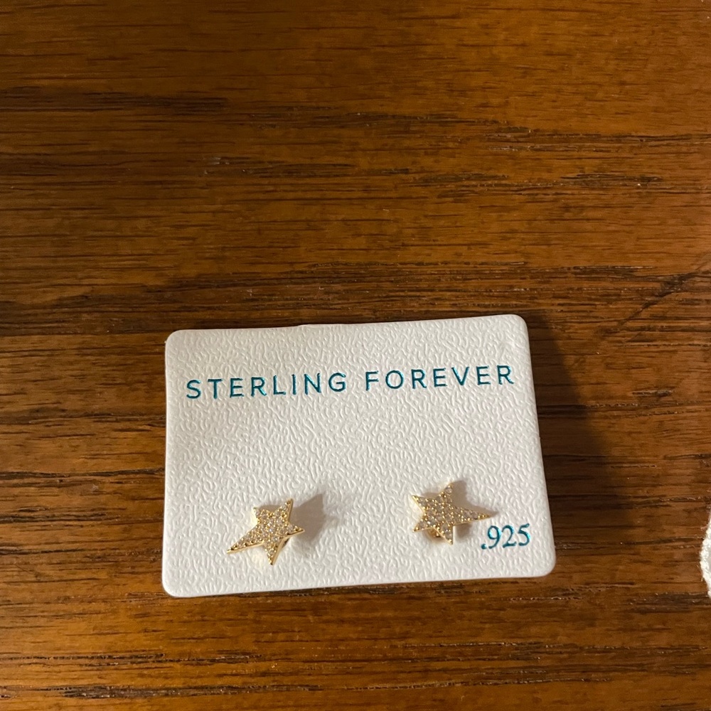 Sterling Silver Star Earrings